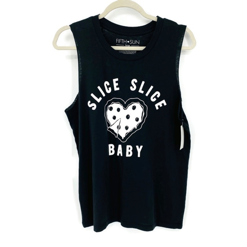 Fifth❤️Sun Slice Slice Baby Pizza Heart Tank Top L